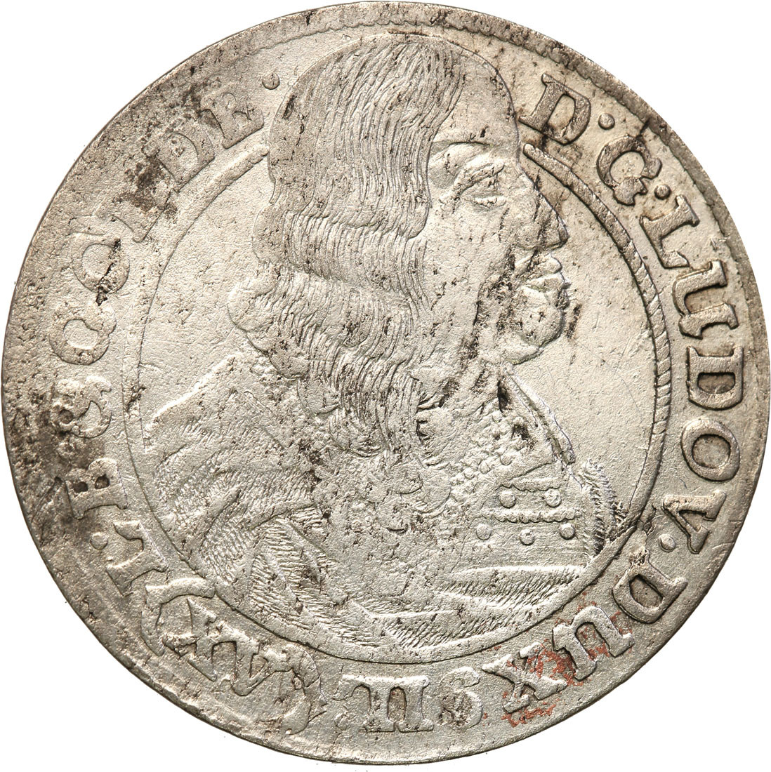 Śląsk, Księstwo Legnicko-Brzesko-Wołowskie. Krystian Wołowski (1639-1673). 15 krajcarów 1663, Brzeg
